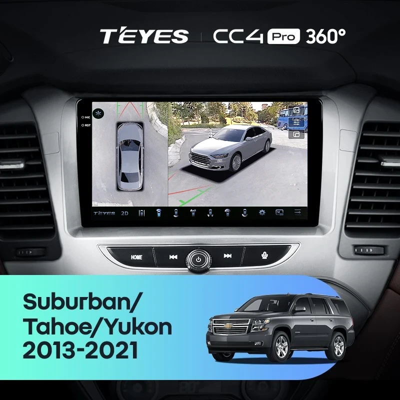 Штатная магнитола Teyes CC4 Pro 360 12/256 Chevrolet Tahoe K2UC (2013-2021)