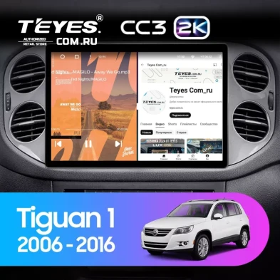 Штатная магнитола Teyes CC3 2K 4/64 Volkswagen Tiguan 1 NF (2006-2017) F2 (13")