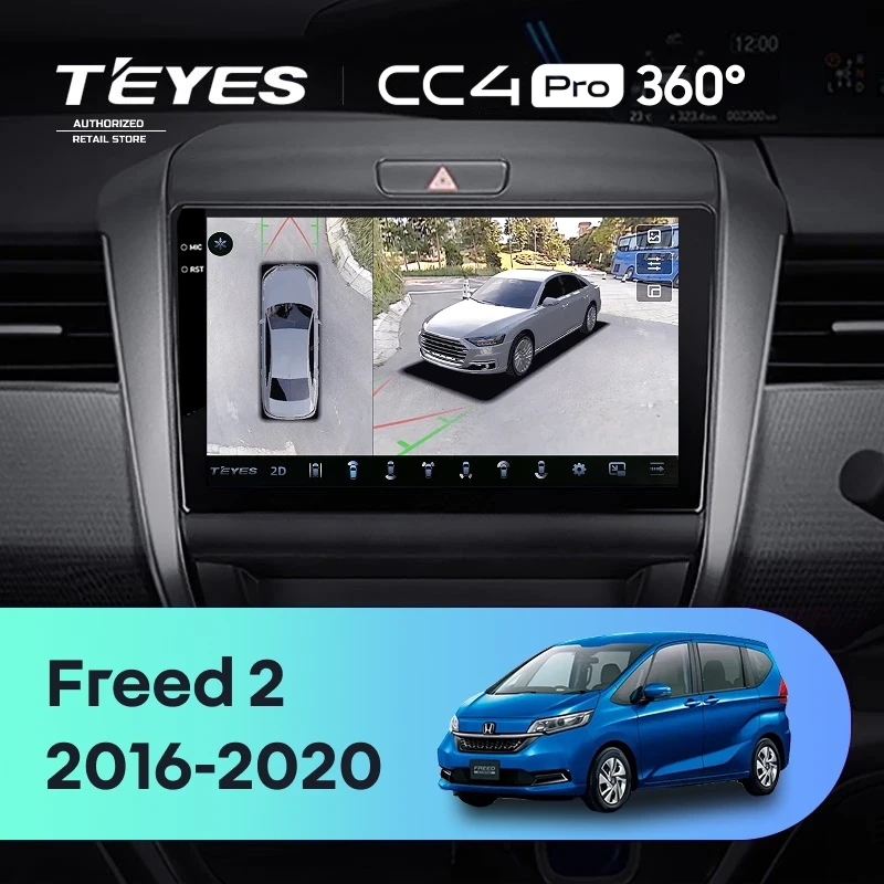 Штатная магнитола Teyes CC4 Pro 360 12/256 Honda Freed 2 (2016-2020)