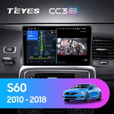 Штатная магнитола Teyes CC3 2K 6/128 Volvo S60 Y20 (2010-2018)