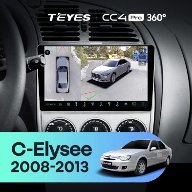 Штатная магнитола Teyes CC4 Pro 360 12/256 Citroen C-Elysee (2008-2013)