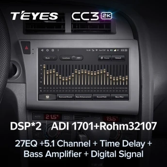 Штатная магнитола Teyes CC3 2K 6/128 Audi RS6 2 (2007-2012)