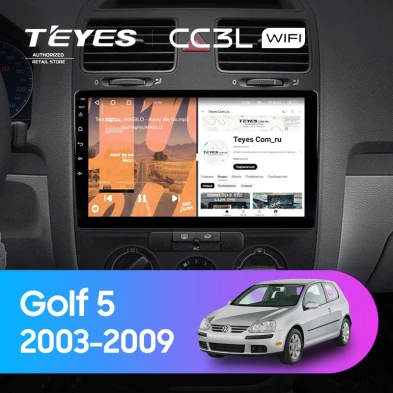 Штатная магнитола Teyes CC3L WiFi 2/32 Volkswagen Golf 5 (2003-2009) F1
