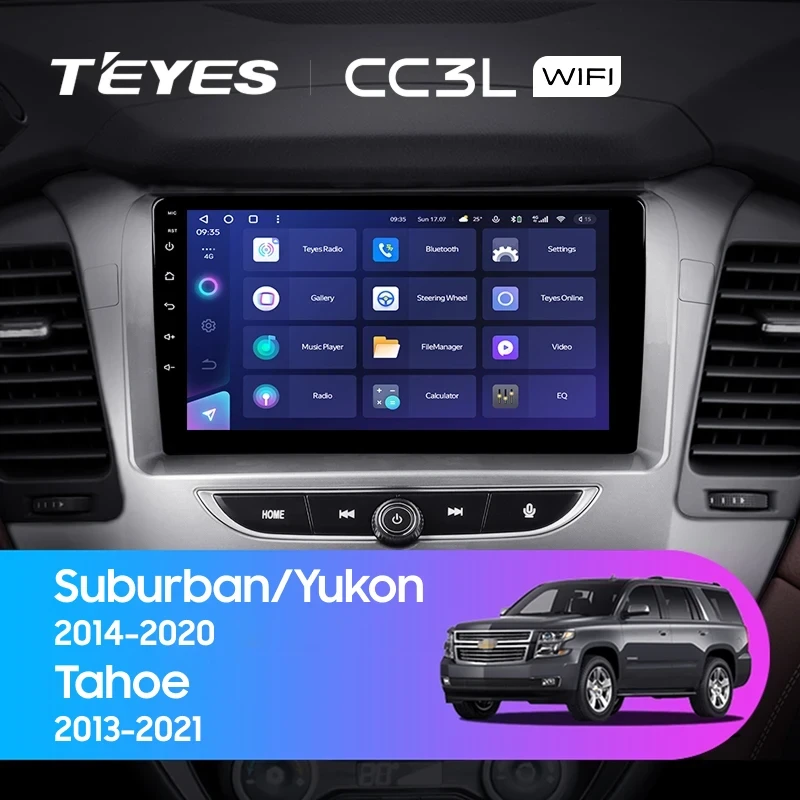 Штатная магнитола Teyes CC3L WiFi 2/32 GMC Yukon (2014-2020)