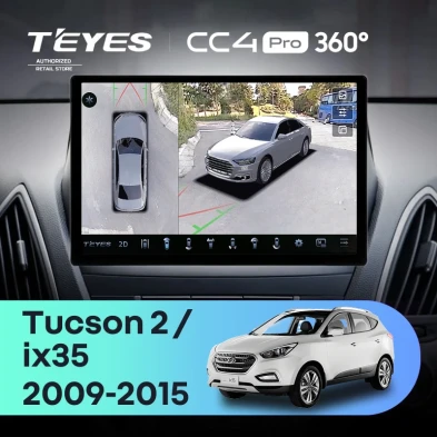 Штатная магнитола Teyes CC4 Pro 360 8/128 Hyundai ix35 (2009-2015) (Tucson 2) Тип-AB (13")