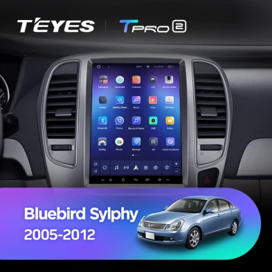 Штатная магнитола Tesla style Teyes TPRO 2 4/32 Nissan Bluebird Sylphy G11 (2005-2012)