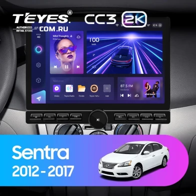 Штатная магнитола Teyes CC3 2K 6/128 Nissan Sentra B17 (2012-2017) (13" с кнопками)