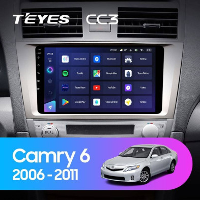 Штатная магнитола Teyes CC3 4/32 Toyota Camry 6 XV 40 (2006-2011) F1