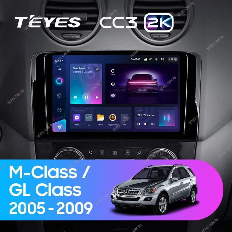 Штатная магнитола Teyes CC3 2K 360 6/128 Mercedes-Benz GL-Class (2005-2009) F1
