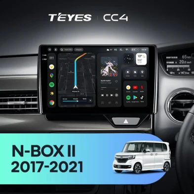 Штатная магнитола Teyes CC4 8/128 Honda N-BOX 2 JF3/4 (2017-2021) Правый руль