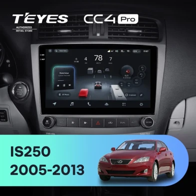 Штатная магнитола Teyes CC4 Pro 12/256 Lexus IS250 XE20 (2005-2013) (Lp)