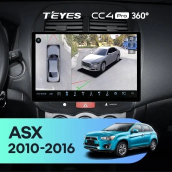 Штатная магнитола Teyes CC4 Pro 360 12/256 Mitsubishi ASX 1 (2010-2016) Тип-A (13")