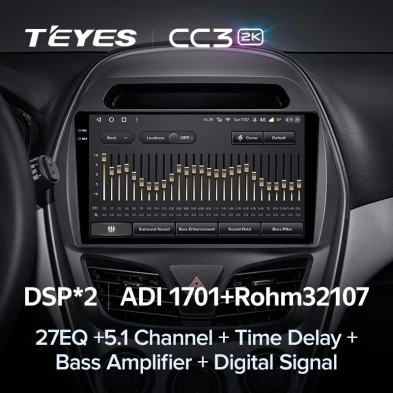 Штатная магнитола Teyes CC3 2K 4/64 Chevrolet Spark Beat (2015-2018) F2