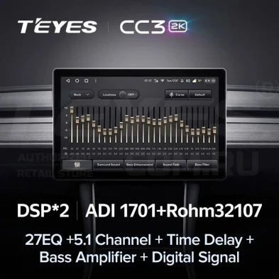 Штатная магнитола Teyes CC3 2K 4/64 Mercedes-Benz C/CLK-Class S203 W203 W209 A209 (2000-2005) F1 (11")
