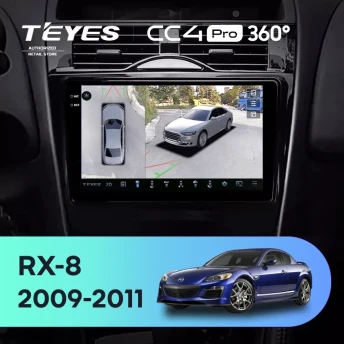 Штатная магнитола Teyes CC4 Pro 360 8/128 Mazda RX-8 SE (2009-2011)