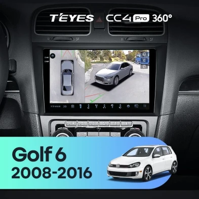Штатная магнитола Teyes CC4 Pro 360 12/256 Volkswagen Golf 6 (2008-2016)
