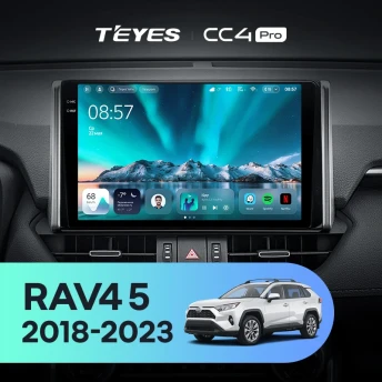Штатная магнитола Teyes CC4 Pro 12/256 Toyota RAV4 5 XA50 (2018-2023) F2 Тип-A