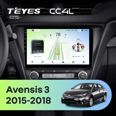 Штатная магнитола Teyes CC4L 6/64 Toyota Avensis 3 (2015-2018) F2