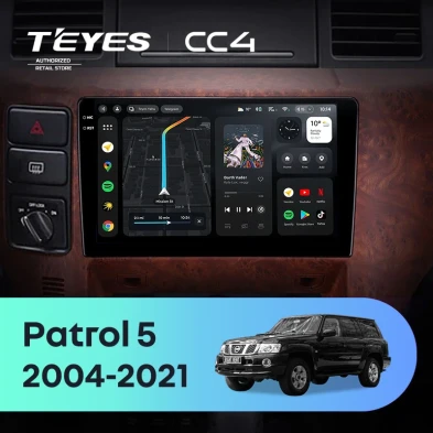Штатная магнитола Teyes CC4 8/128 Nissan Patrol V 5 Y61 (2004-2021) F3