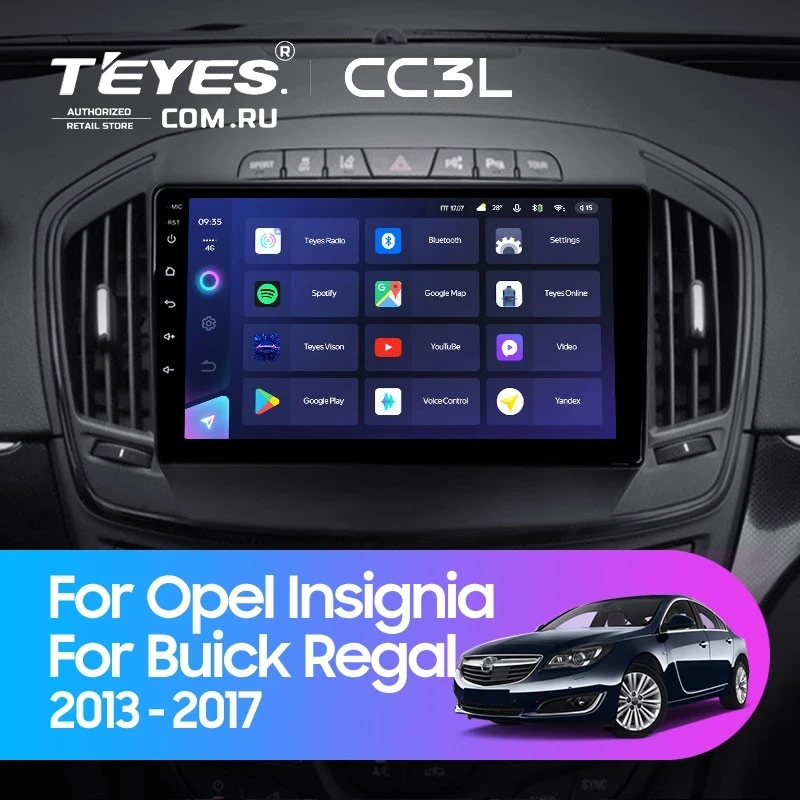 Штатная магнитола Teyes CC3L 4/32 Buick Regal (2013-2017) Тип-A
