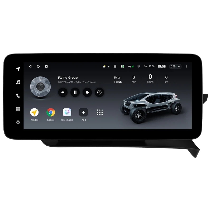 Переходная рамка Mercedes-Benz C-Class 3 W204 C204 S204 (NTG 4.5) (2011-2015) Правый руль (12,3")