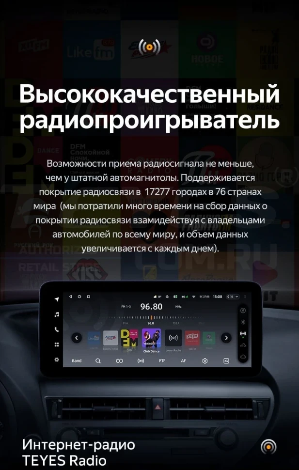 Штатная магнитола Teyes LUX ONE 360 6/128 Lexus ES ES200 ES250 ES300h ES350 XV60 VI 6 (2012-2018) Тип-C