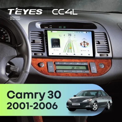 Штатная магнитола Teyes CC4L 6/64 Toyota Camry 5 XV 30 (2001-2006) (черная)