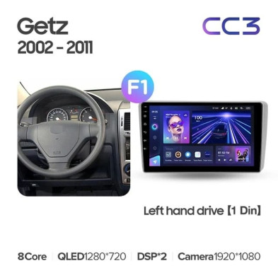 Штатная магнитола Teyes CC3 4/32 Hyundai Getz 1 (2002-2011) F1