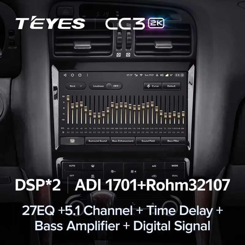 Штатная магнитола Teyes CC3 2K 4/64 Lexus GS300 2 S160 (1997-2004) Тип-A
