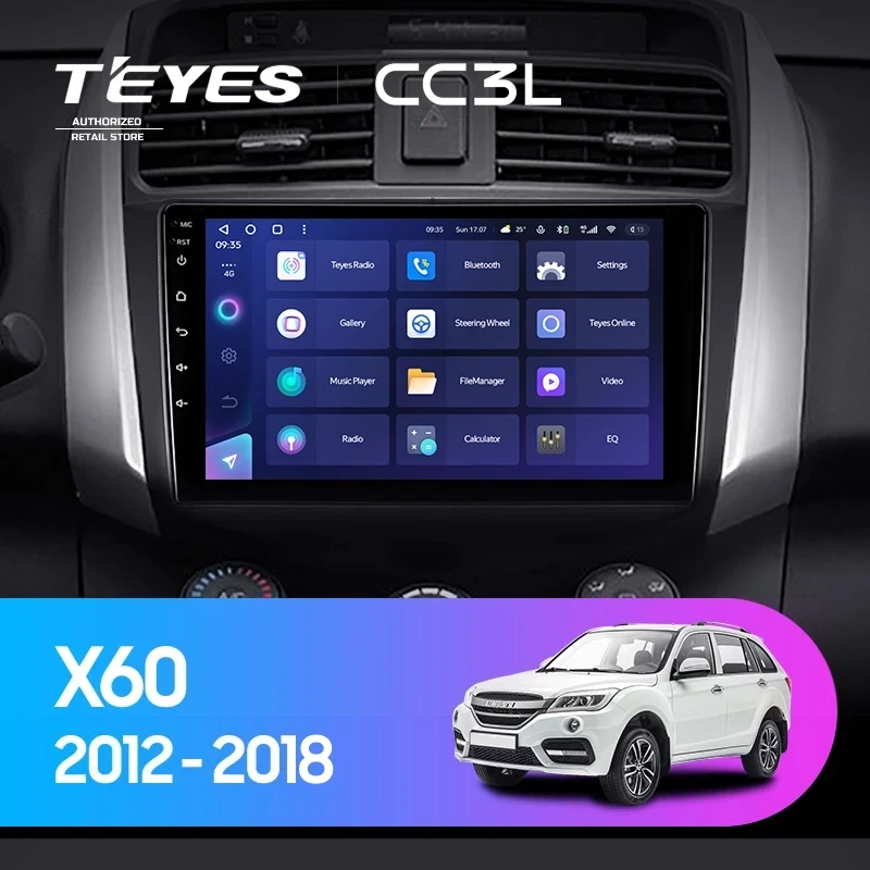 Штатная магнитола Teyes CC3L 4/32 Lifan X60 (2012-2018)