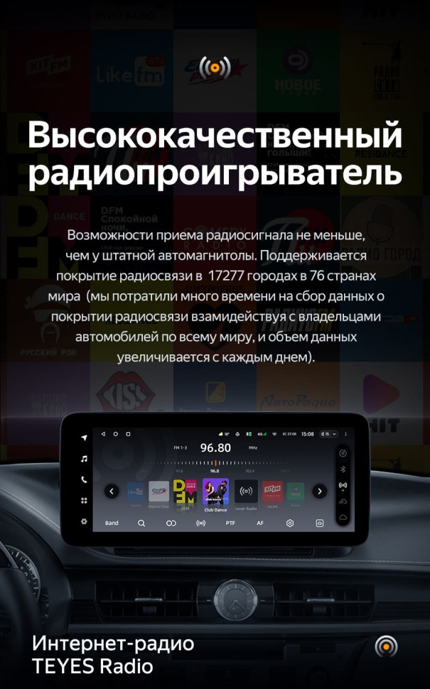 Штатная магнитола Teyes LUX ONE 4/64 Lexus ES ES200 ES250 ES300h ES350 XV60 VI 6 (2012-2018) Тип-A