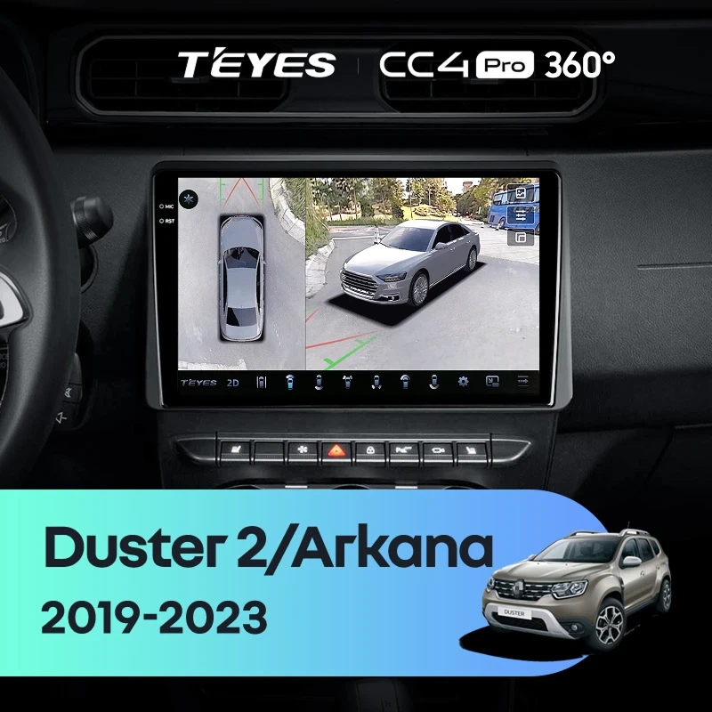 Штатная магнитола Teyes CC4 Pro 360 12/256 Renault Arkana (2019-2023) F2