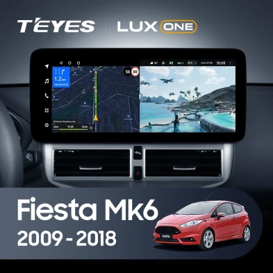 Штатная магнитола Teyes LUX ONE 4/64 Ford Fiesta Mk 6 (2013-2018) Тип-B