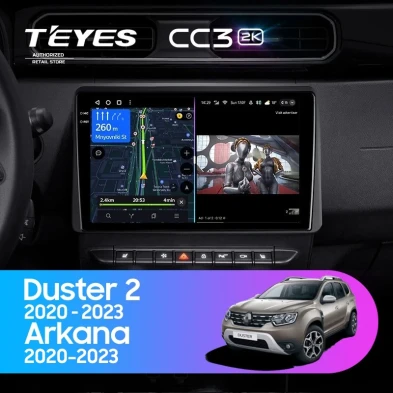 Штатная магнитола Teyes CC3 2K 4/32 Renault Arkana (2020-2023) F1