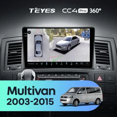 Штатная магнитола Teyes CC4 Pro 360 12/256 Volkswagen Multivan T5 (2003-2015)