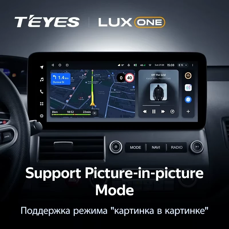 Штатная магнитола Teyes LUX ONE 4/64 Honda Civic 8 FK FN FD (2005-2012)