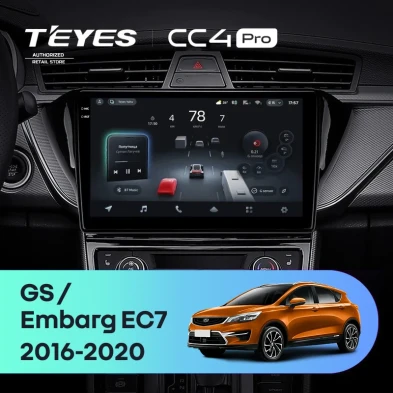 Штатная магнитола Teyes CC4 Pro 8/128 Geely Emgrand EC7 (2018-2020) F2