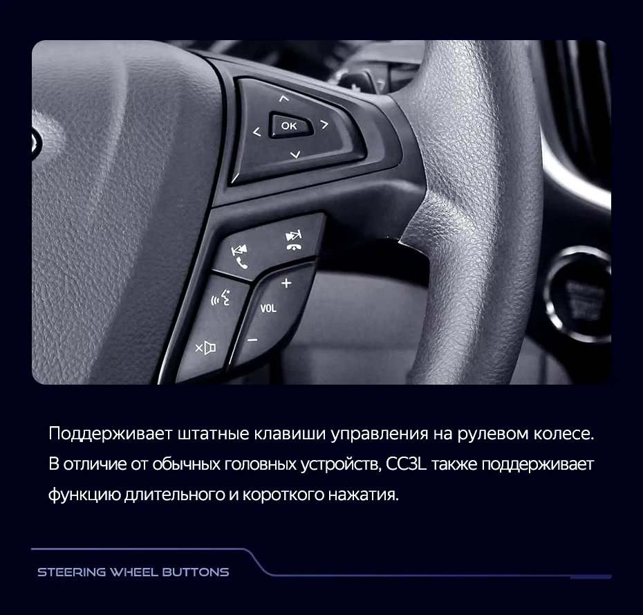 Штатная магнитола Teyes CC3L 4/64 Ford Edge 2 (2015-2018) F1