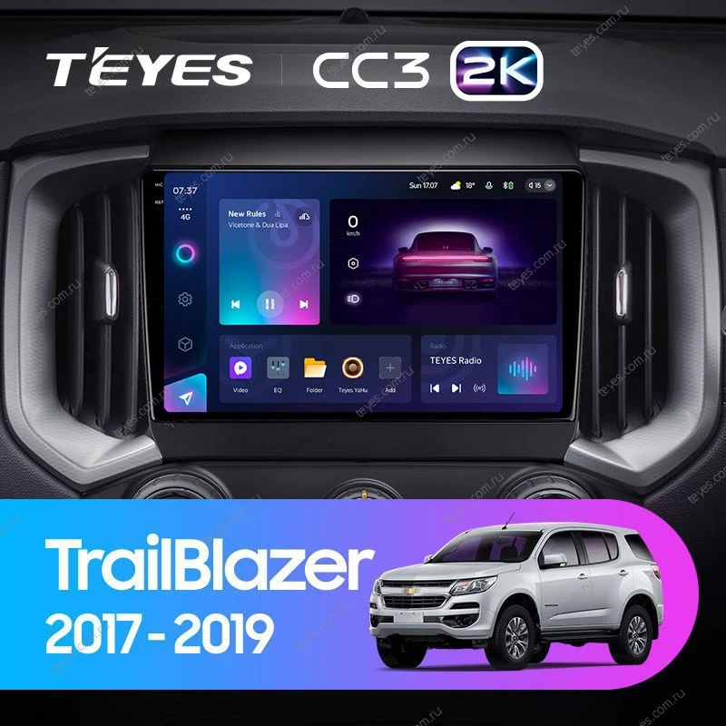 Штатная магнитола Teyes CC3 2K 4/32 Chevrolet TrailBlazer (2017-2019)