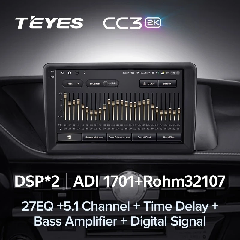 Штатная магнитола Teyes CC3 2K 4/32 Lexus ES ES200 ES250 ES300h ES350 XV60 VI (2012-2018) Тип-C