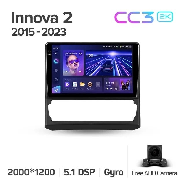 Штатная магнитола Teyes CC3 2K 360 6/128 Toyota Innova 2 (2015-2023)