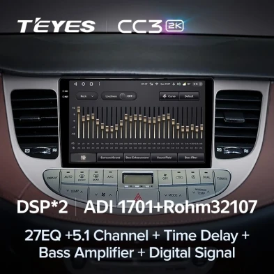 Штатная магнитола Teyes CC3 2K 6/128 Hyundai Rohens Genesis (2008-2013) F1